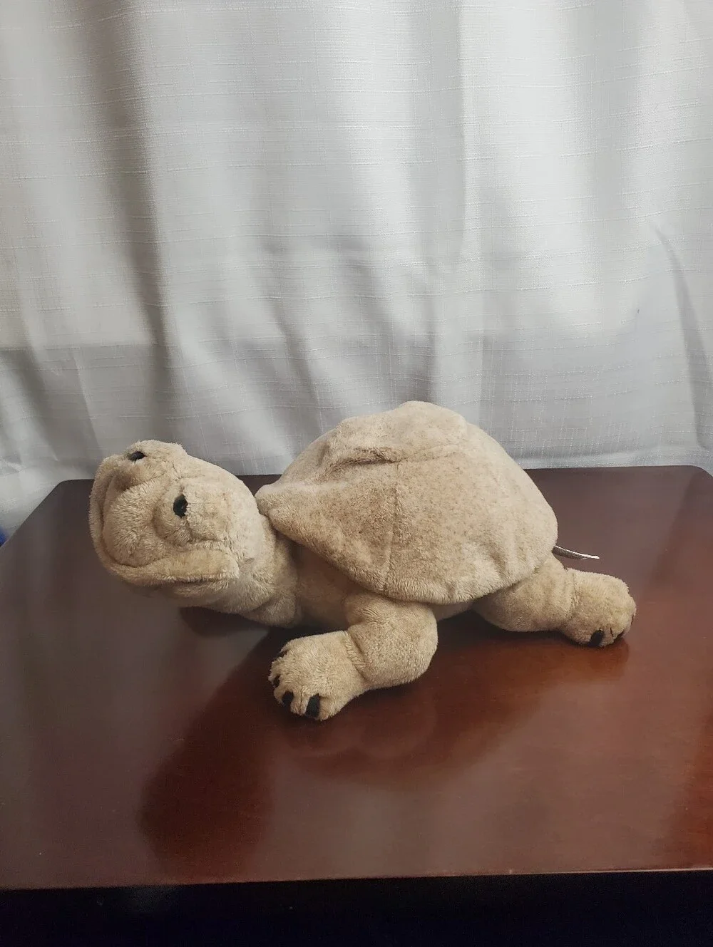 Vintage Cuddly Quarry Critters 2003 Tortoise Turtle 12” Plush Tan Sand Color
